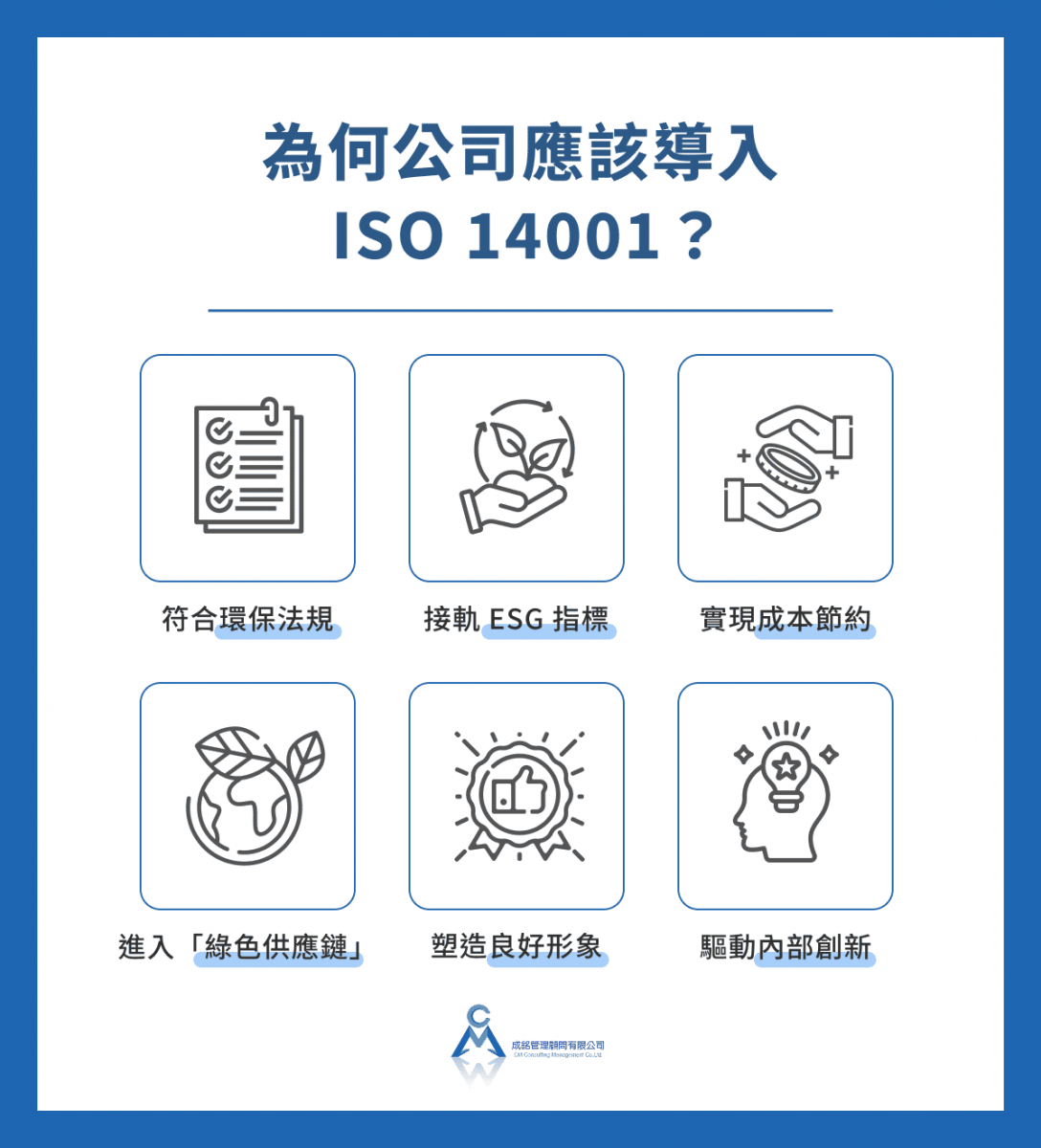 為何公司應該導入 ISO 14001？